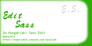 edit sass business card